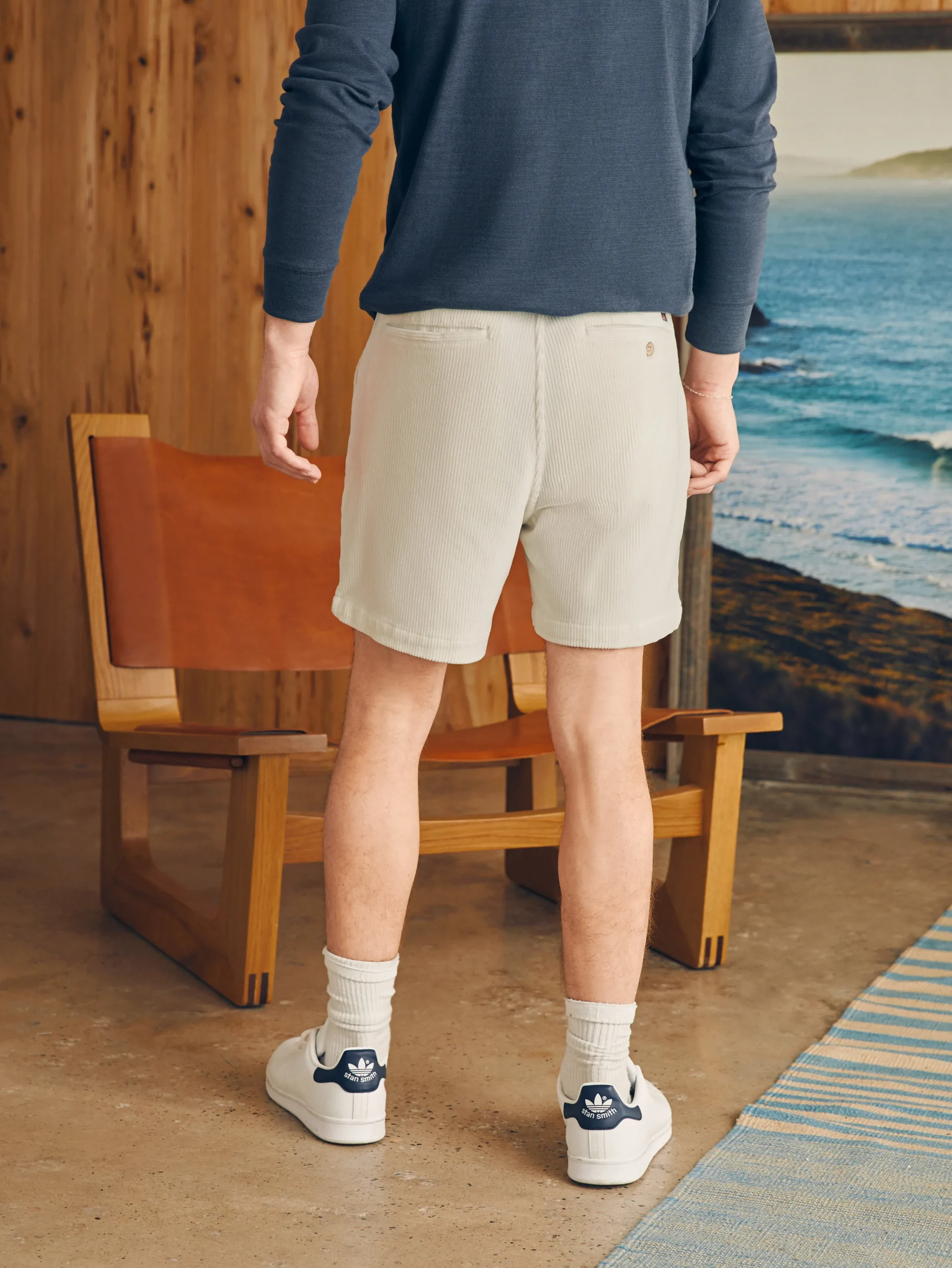 Faherty Brand Shorts*Essential Italian Knit Cord Short (6" Inseam) -