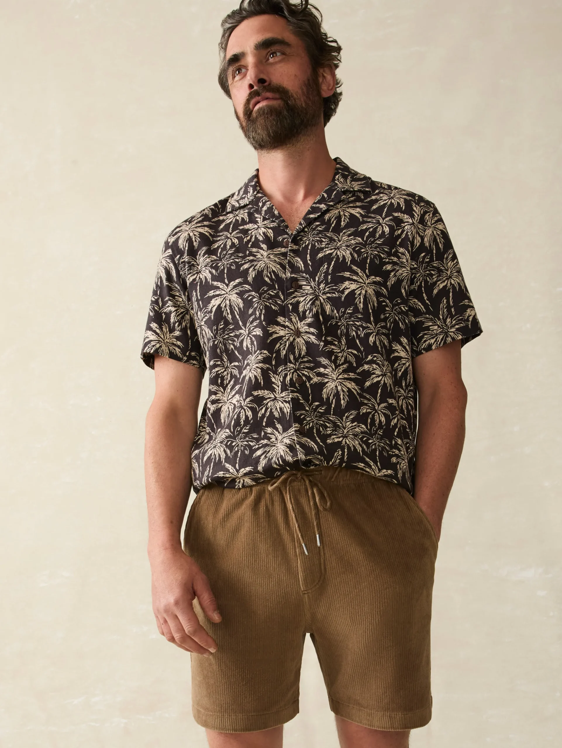 Faherty Brand Shorts*Essential Italian Knit Cord Short (6" Inseam) -