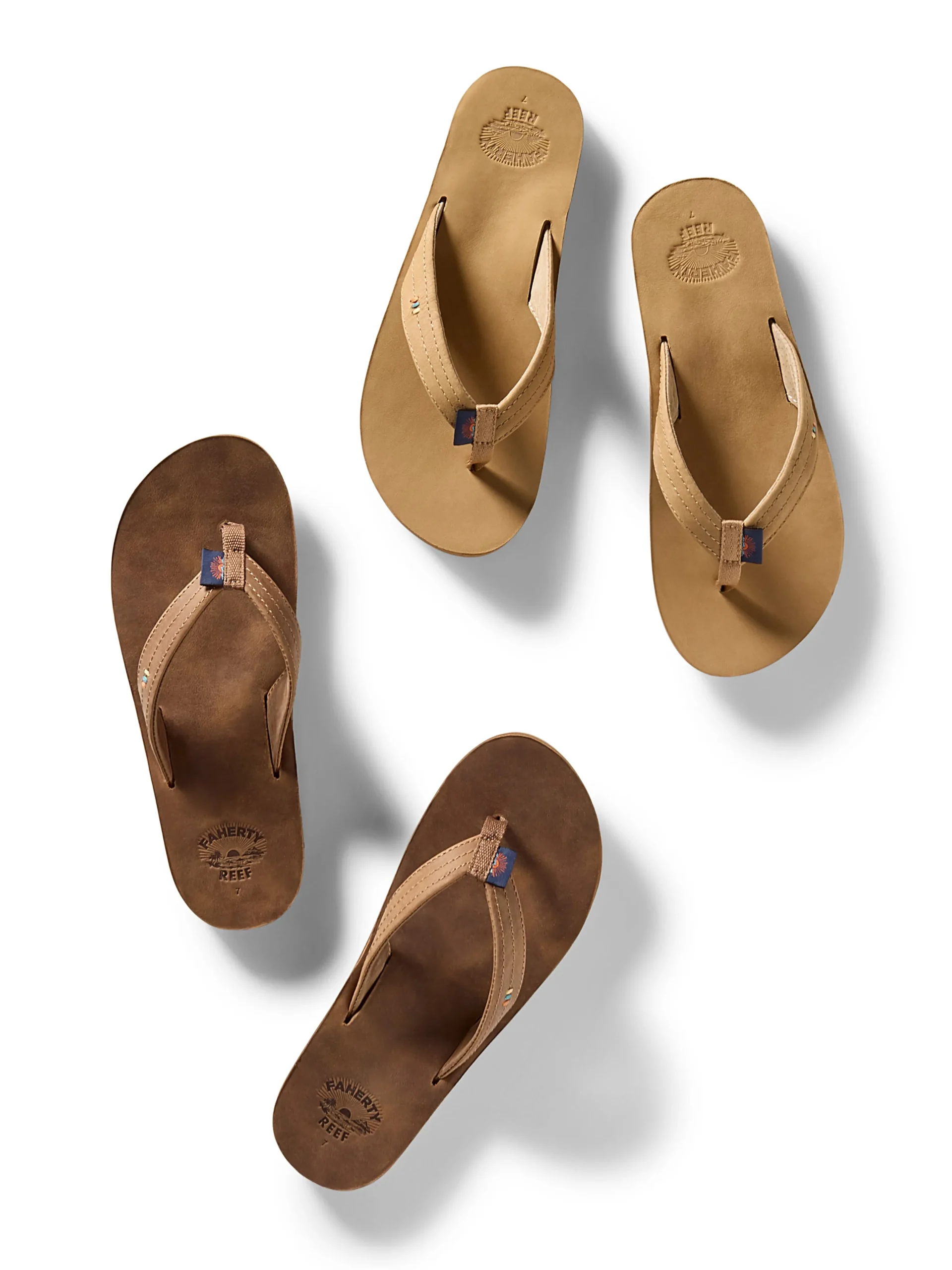 Faherty Brand Shoes*Faherty X REEF Men's Draftsmen Flip Flop -