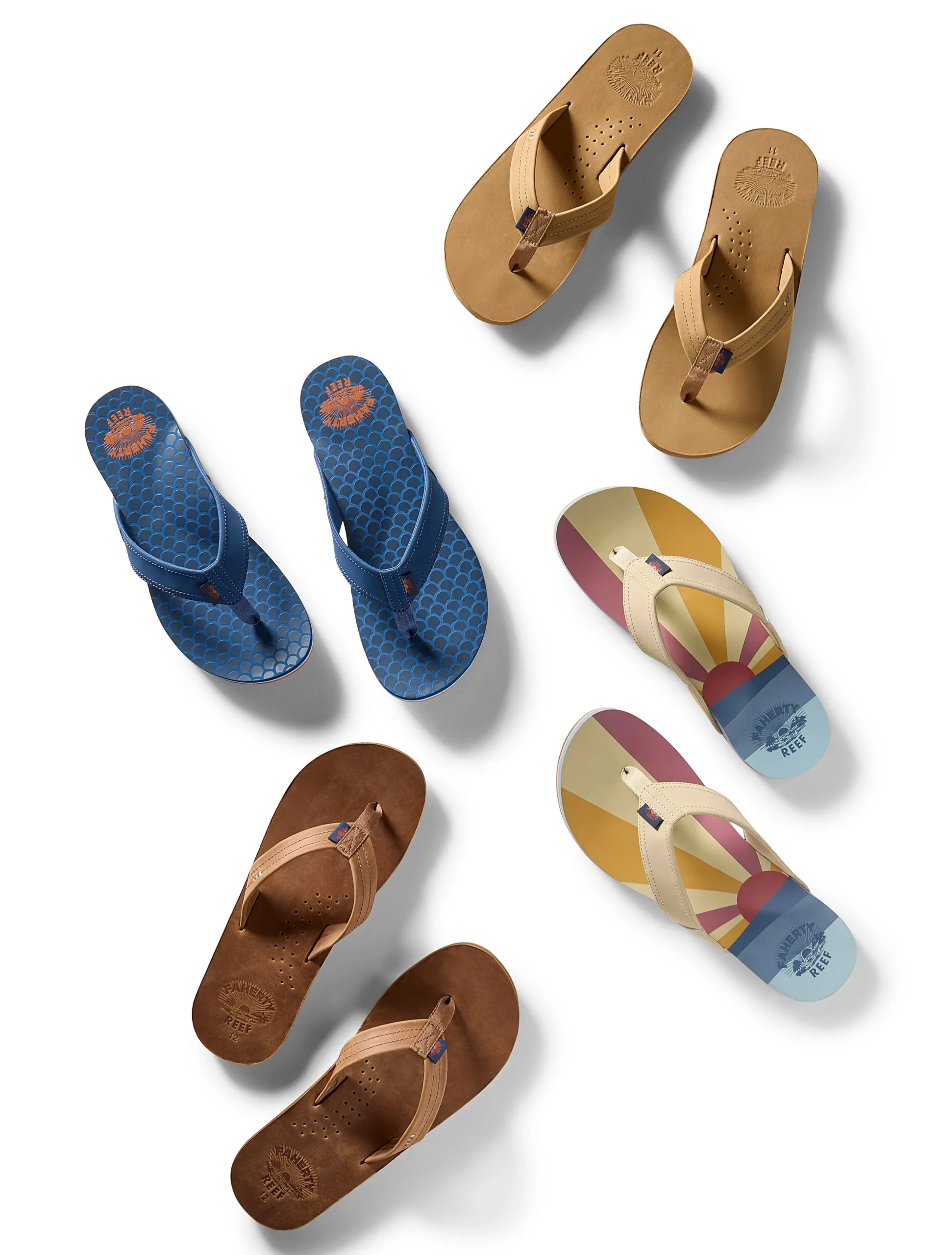 Faherty Brand Shoes*Faherty X REEF Men's Draftsmen Flip Flop -