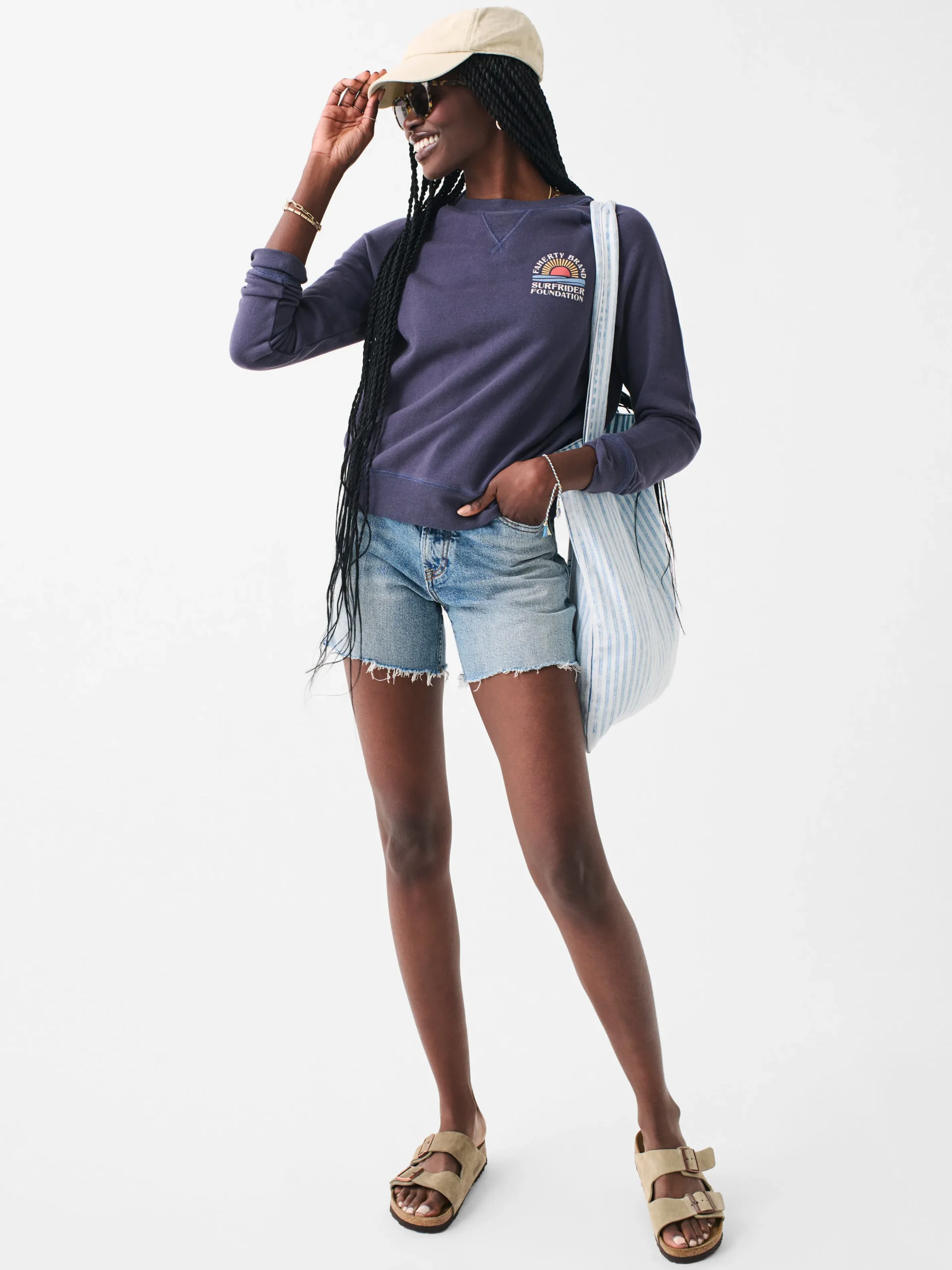 Women Faherty Brand Hoodies & Sweatshirts*Faherty X Surfrider Sweatshirt -