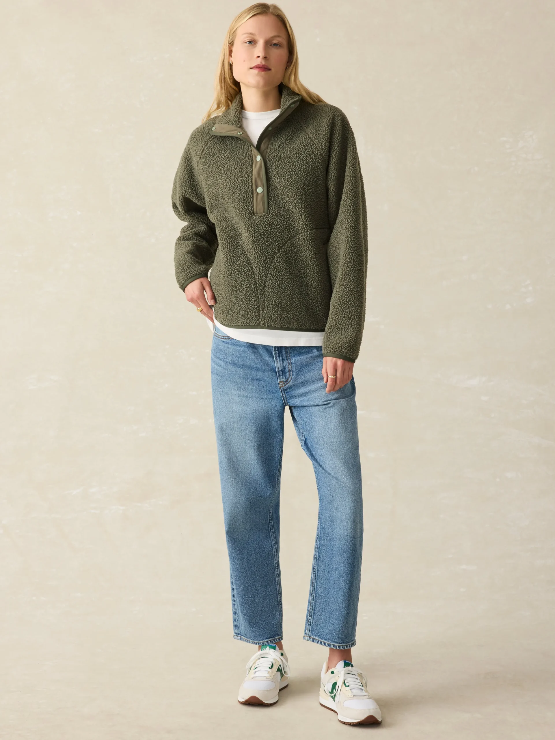 Women Faherty Brand Blazers & Outerwear*Fireside Fleece Popover -