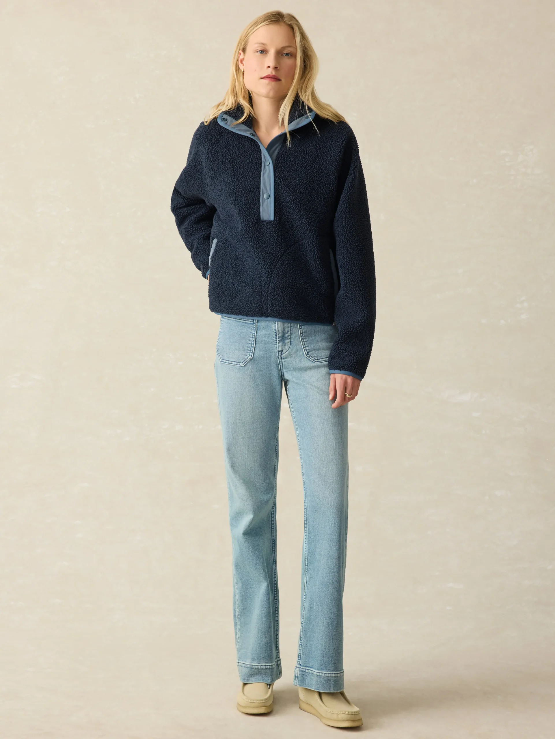 Women Faherty Brand Blazers & Outerwear*Fireside Fleece Popover -