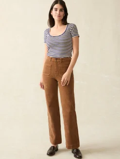 Women Faherty Brand T-Shirts*Freestyle Rib Knit Tee -