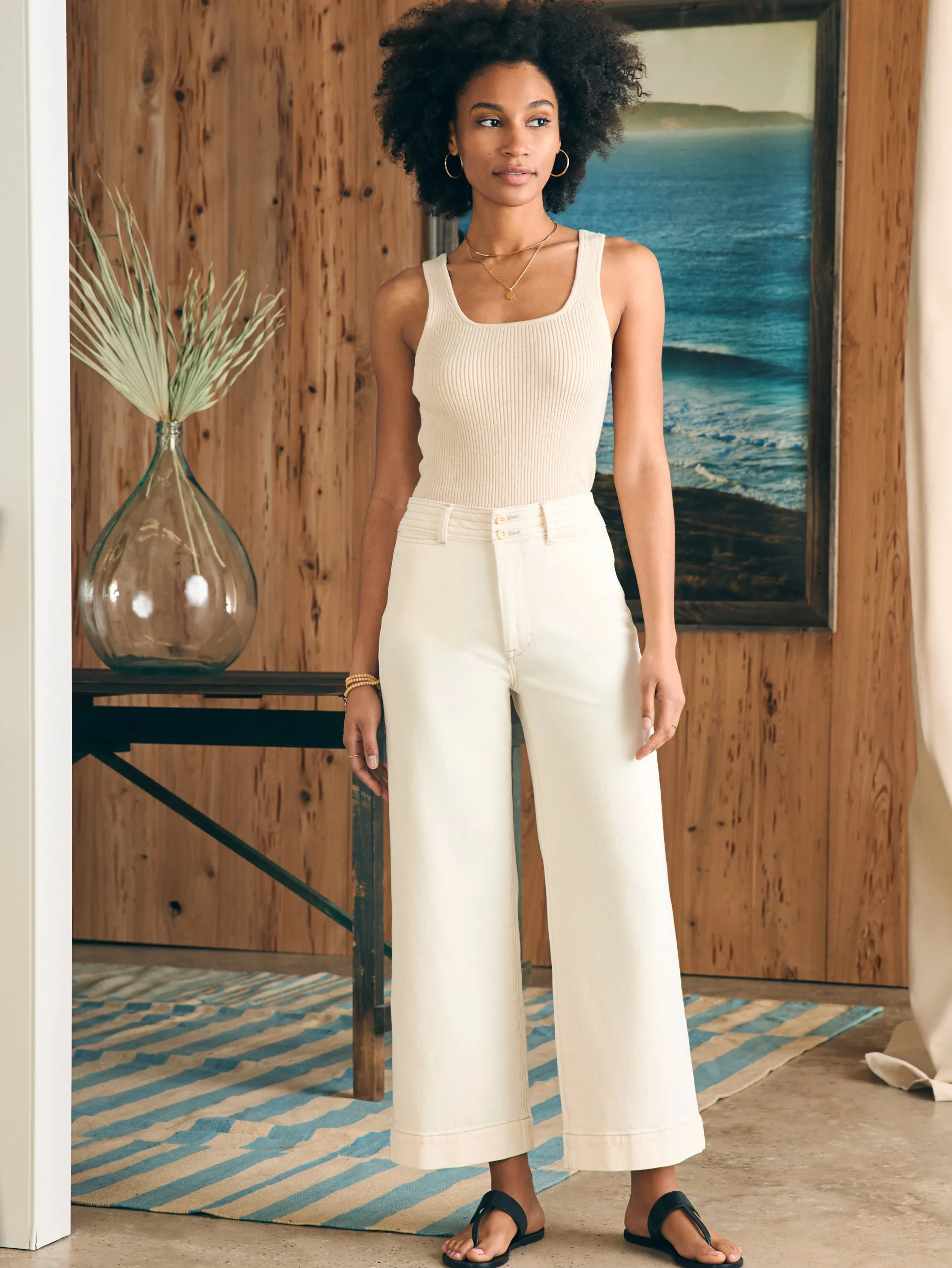 Women Faherty Brand Pants|Jeans*Harbor Crop Jean -