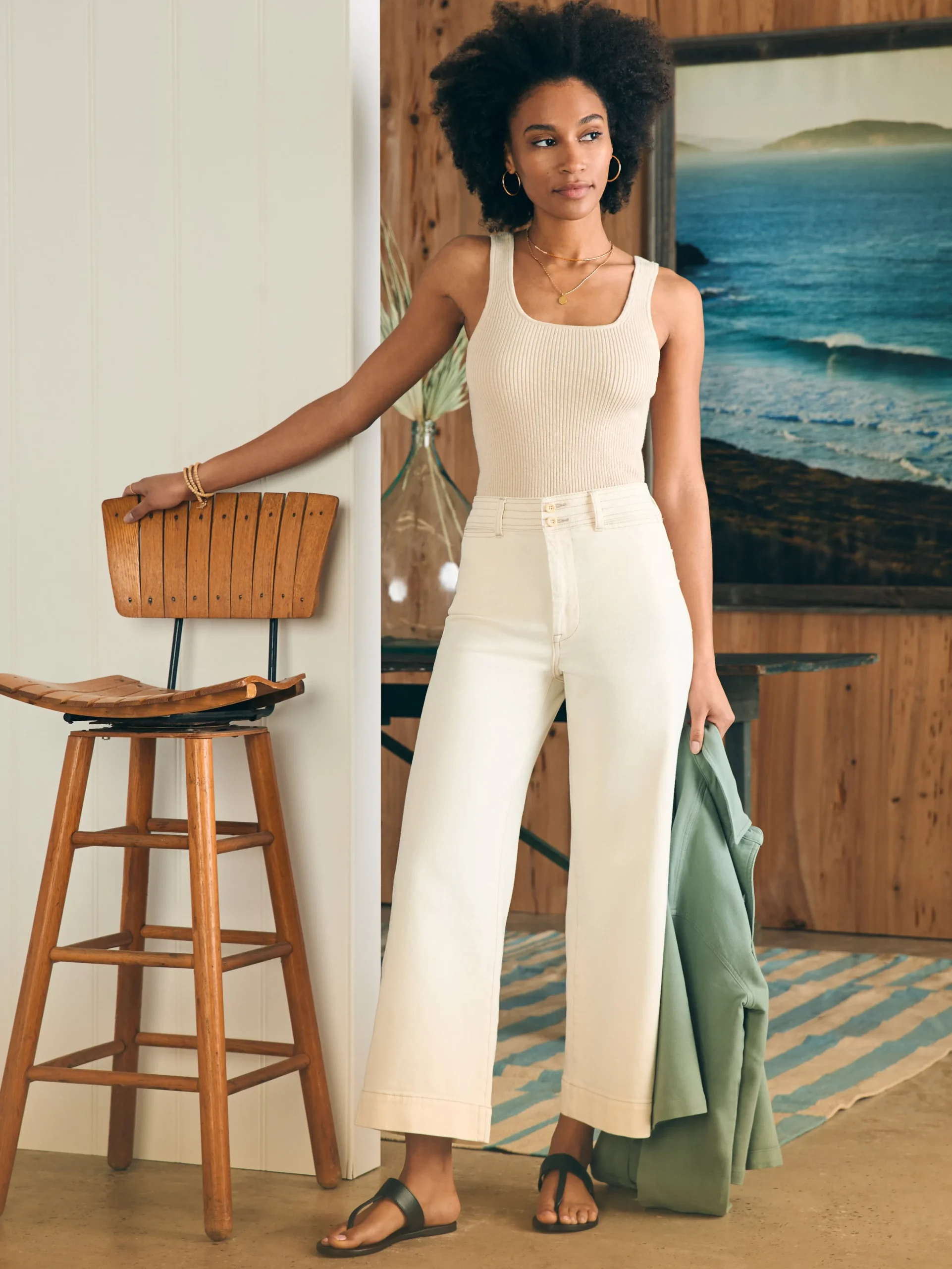 Women Faherty Brand Pants|Jeans*Harbor Crop Jean -