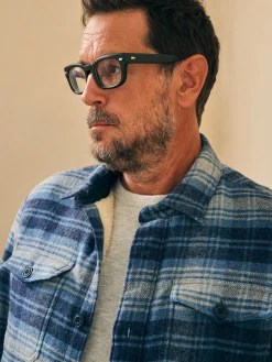 Faherty Brand Jackets & Vests*High Pile Fleece Lined Wool CPO -