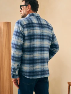 Faherty Brand Jackets & Vests*High Pile Fleece Lined Wool CPO -