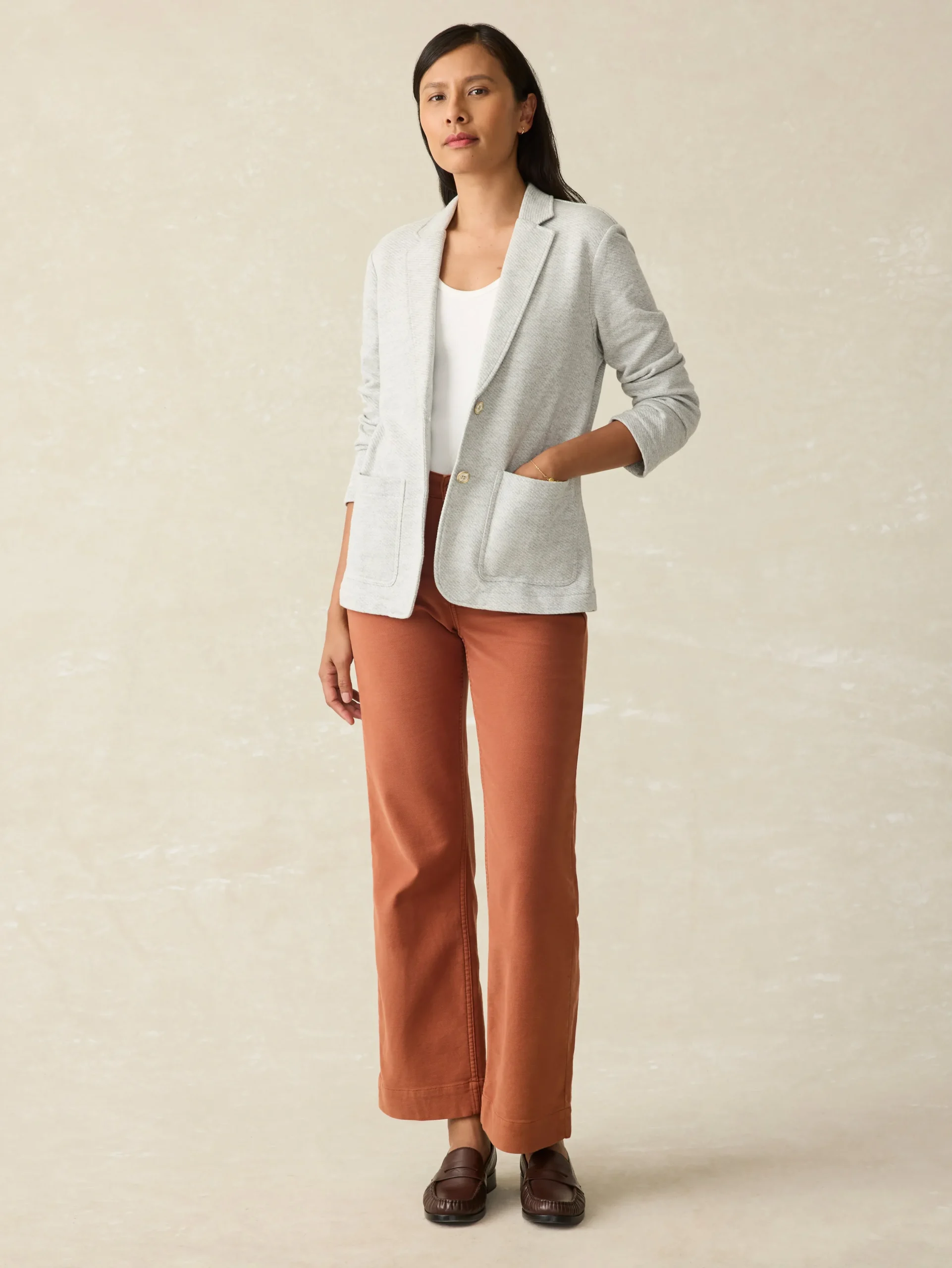 Women Faherty Brand Blazers & Outerwear*Inlet Knit Blazer -