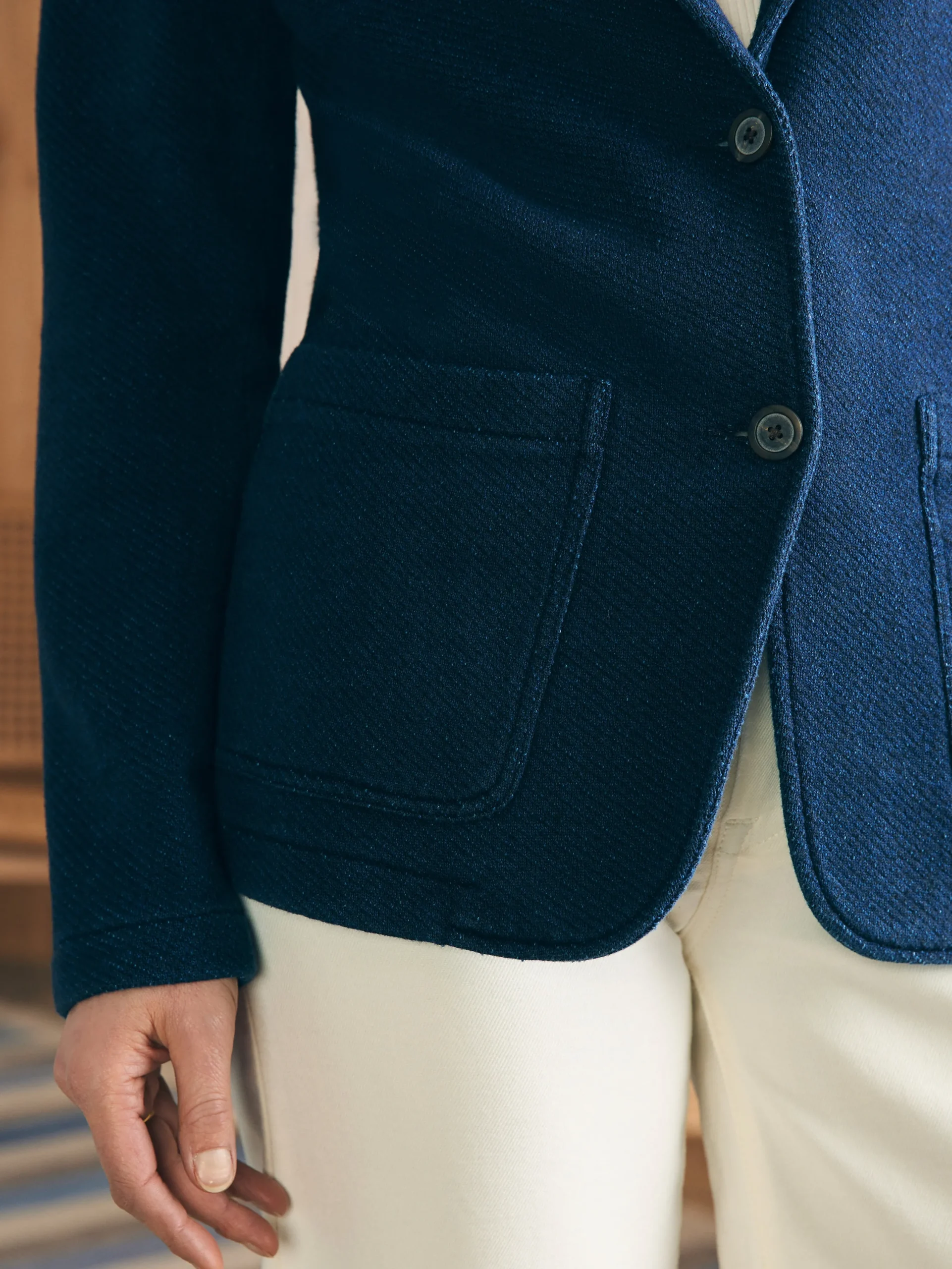 Women Faherty Brand Blazers & Outerwear*Inlet Knit Blazer -