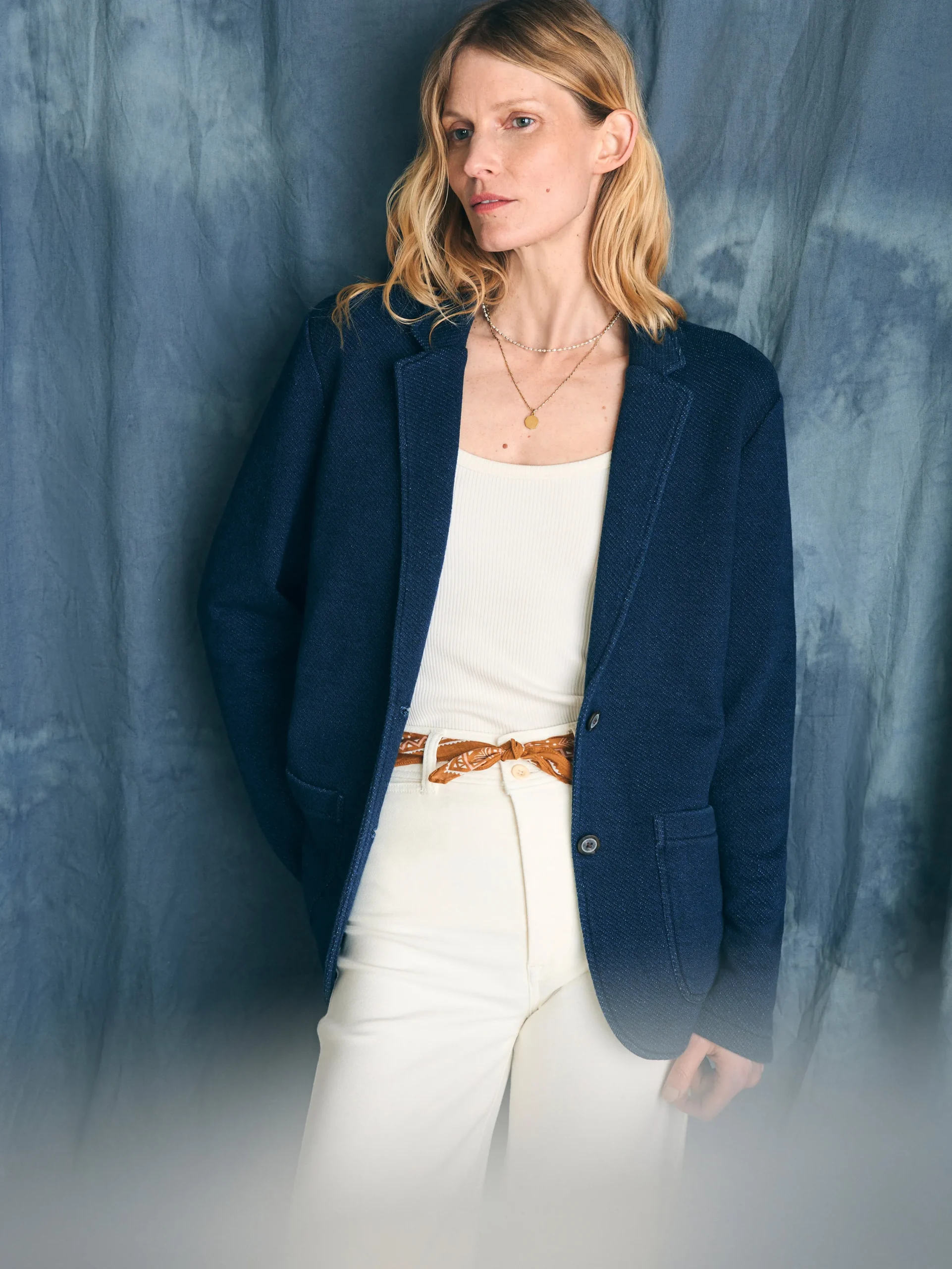 Women Faherty Brand Blazers & Outerwear*Inlet Knit Blazer -