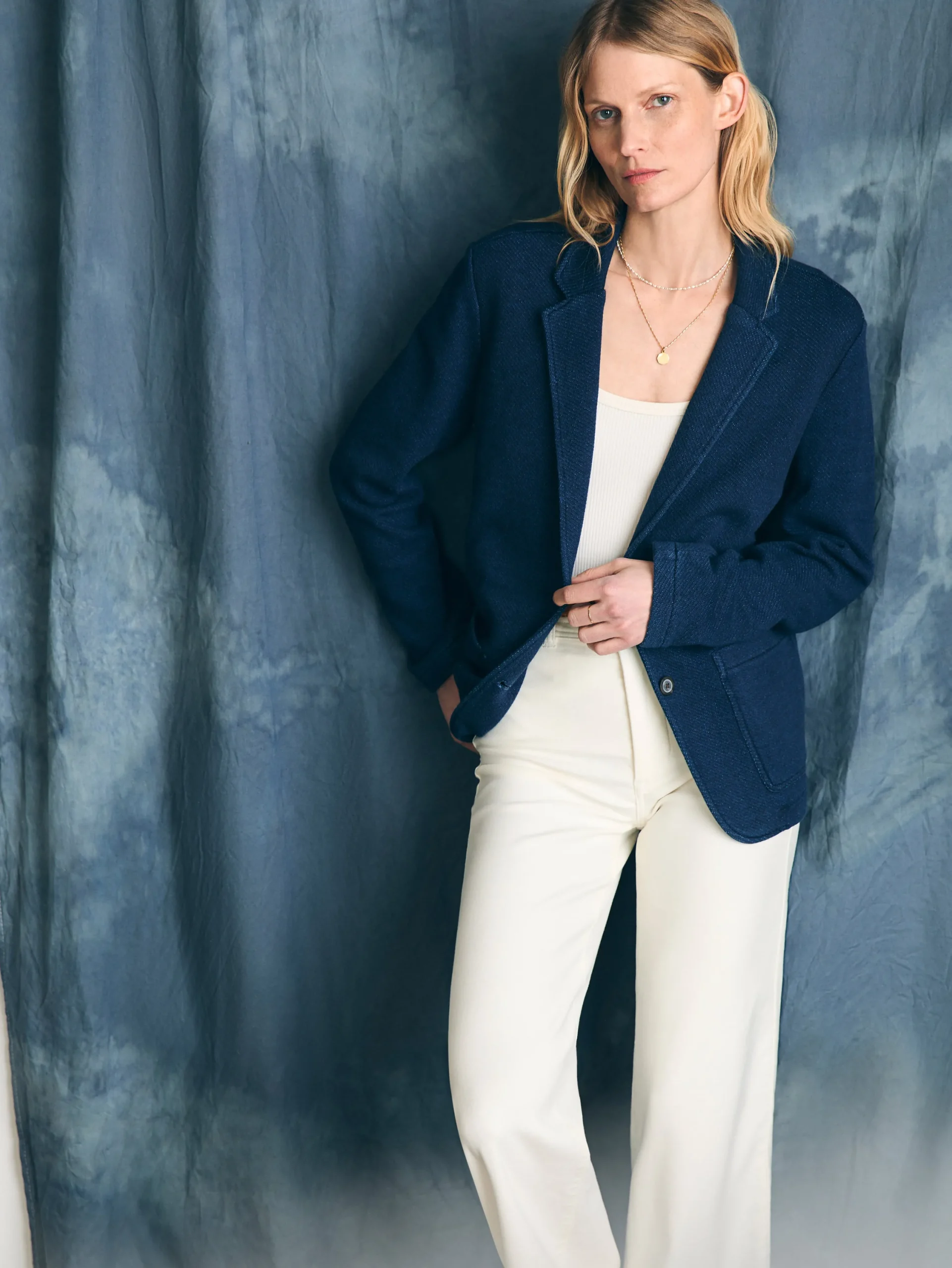 Women Faherty Brand Blazers & Outerwear*Inlet Knit Blazer -