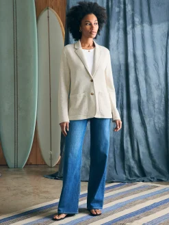 Women Faherty Brand Blazers & Outerwear*Inlet Knit Blazer -