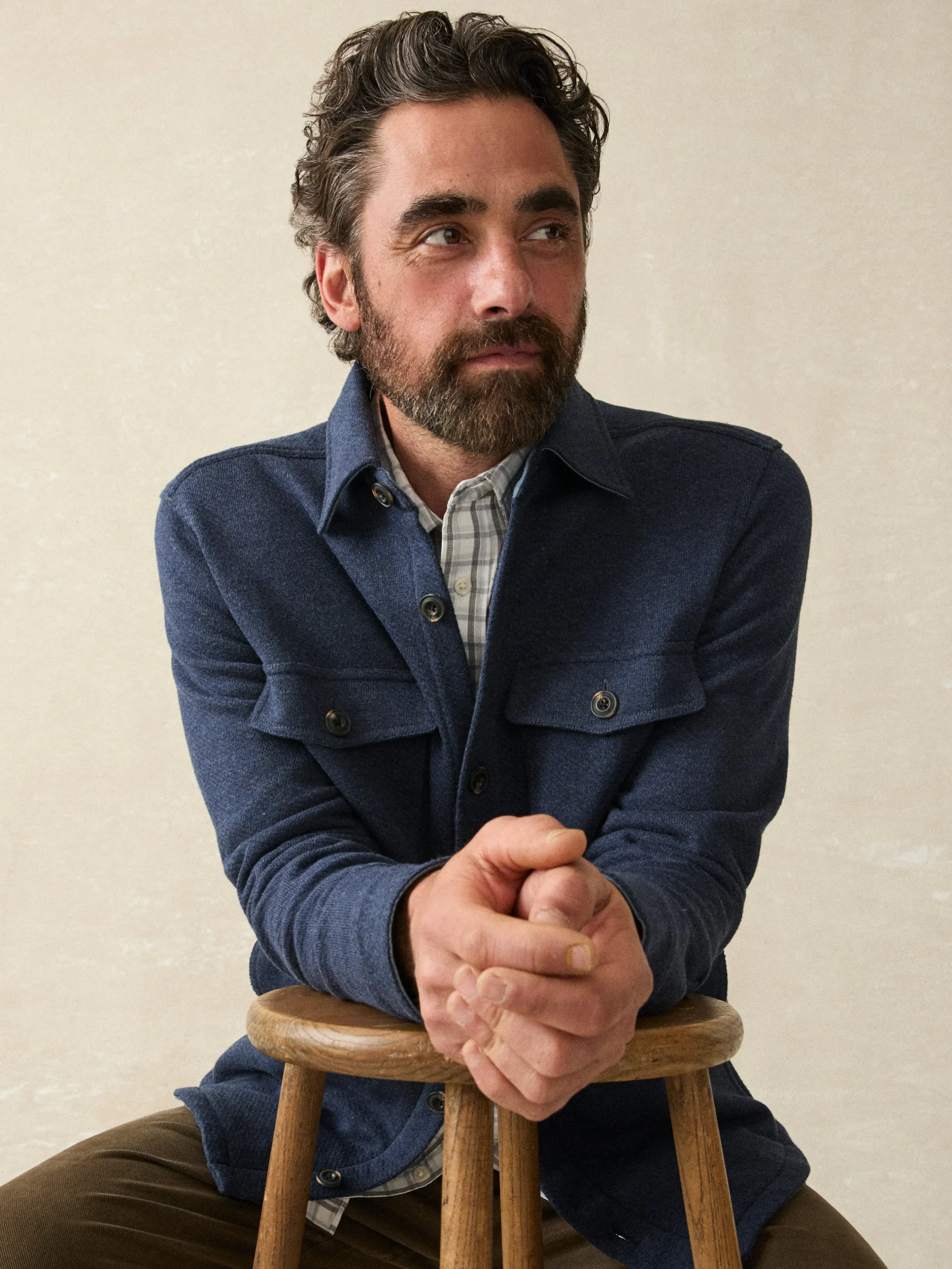 Faherty Brand Jackets & Vests*Inlet Knit CPO -