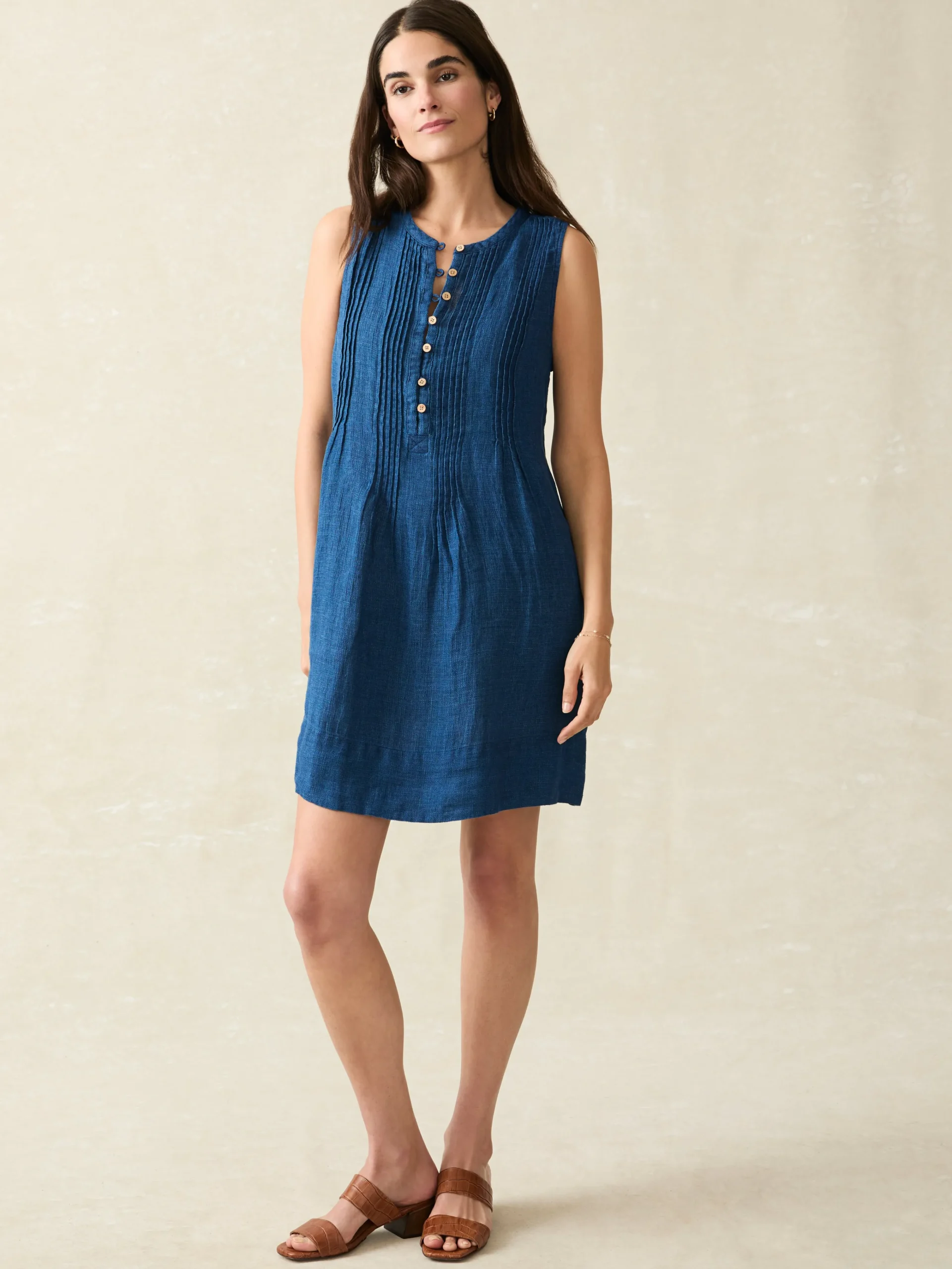 Women Faherty Brand Dresses*Isha Basketweave Dress -