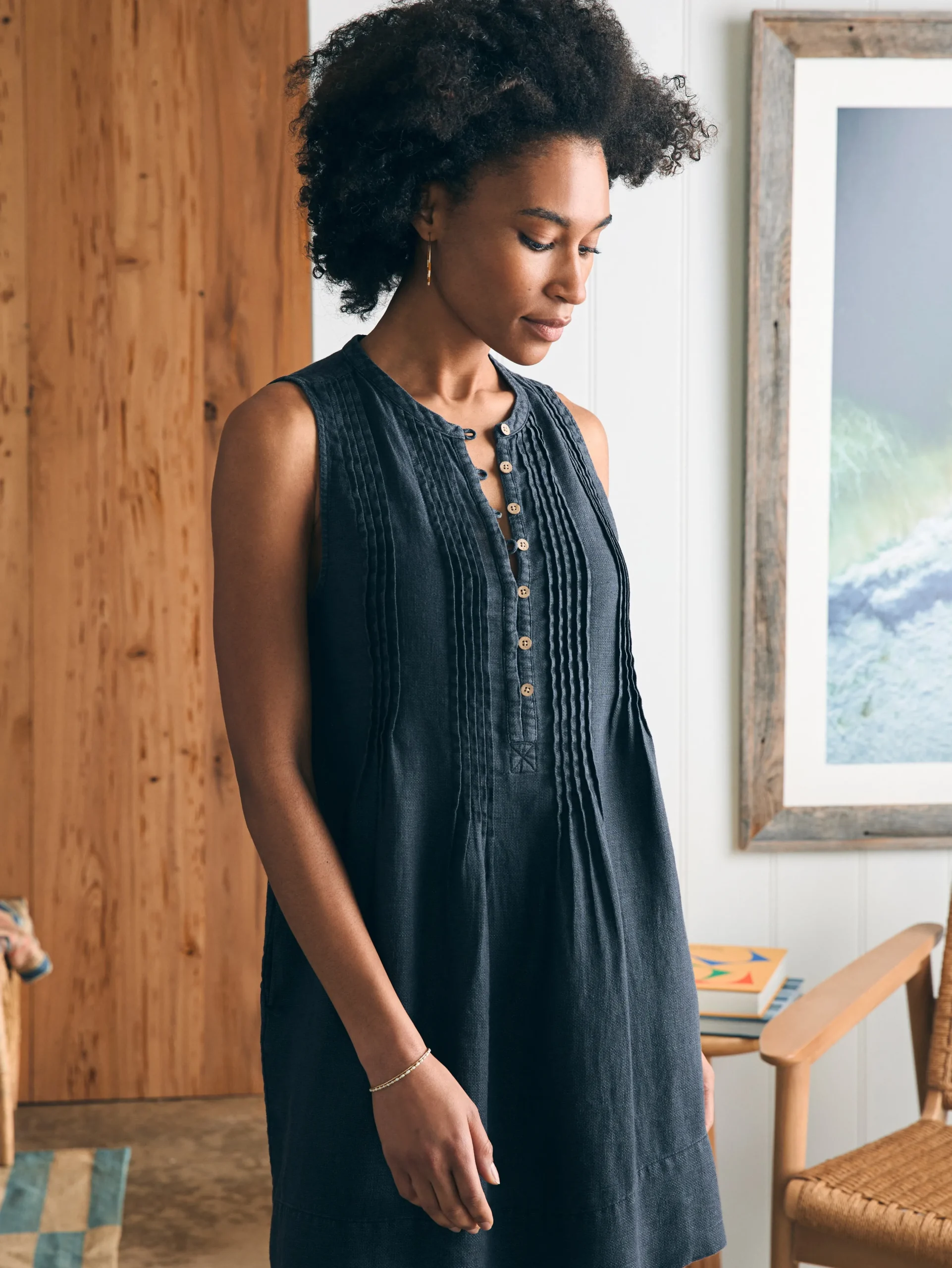 Women Faherty Brand Dresses*Isha Basketweave Dress -