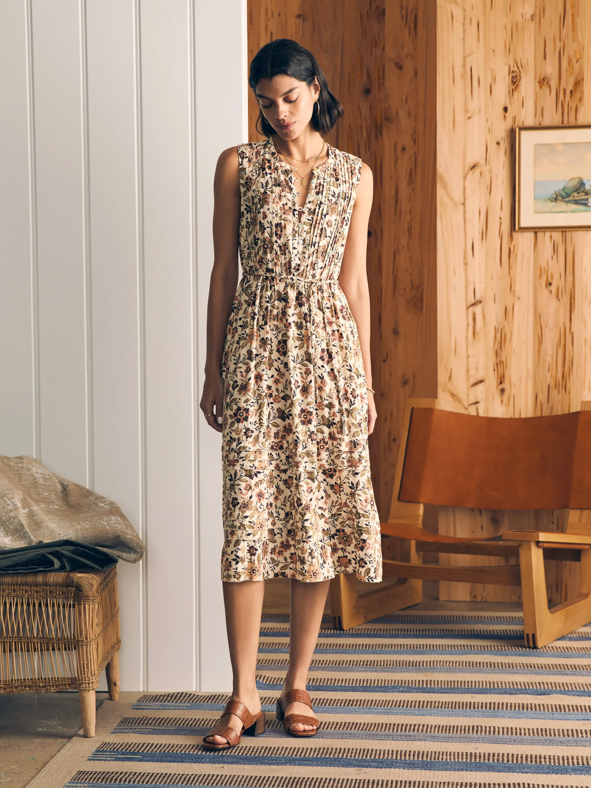 Women Faherty Brand Dresses*Isha Midi Dress -