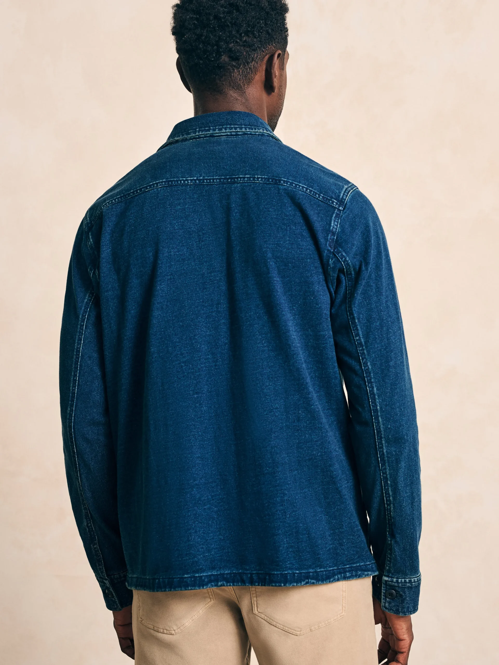 Faherty Brand Jackets & Vests*Jersey Shirt Jacket -
