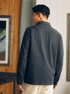 Faherty Brand Jackets & Vests*Jersey Shirt Jacket -