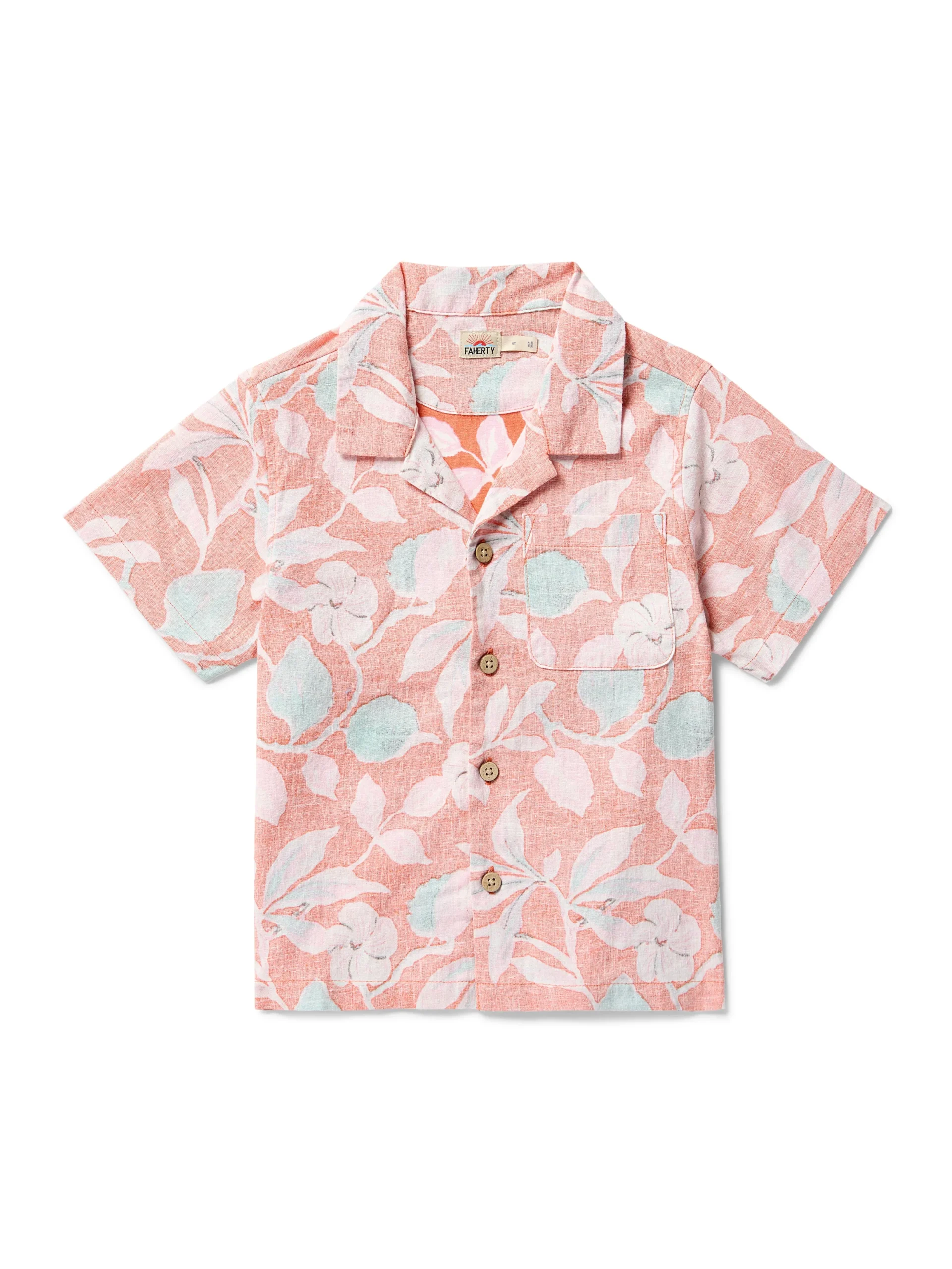 Kids Faherty Brand Kids*Kids Breeze Camp Shirt -