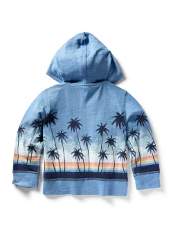 Kids Faherty Brand Kids*Kids Palm Rainbow Zip Hoodie -