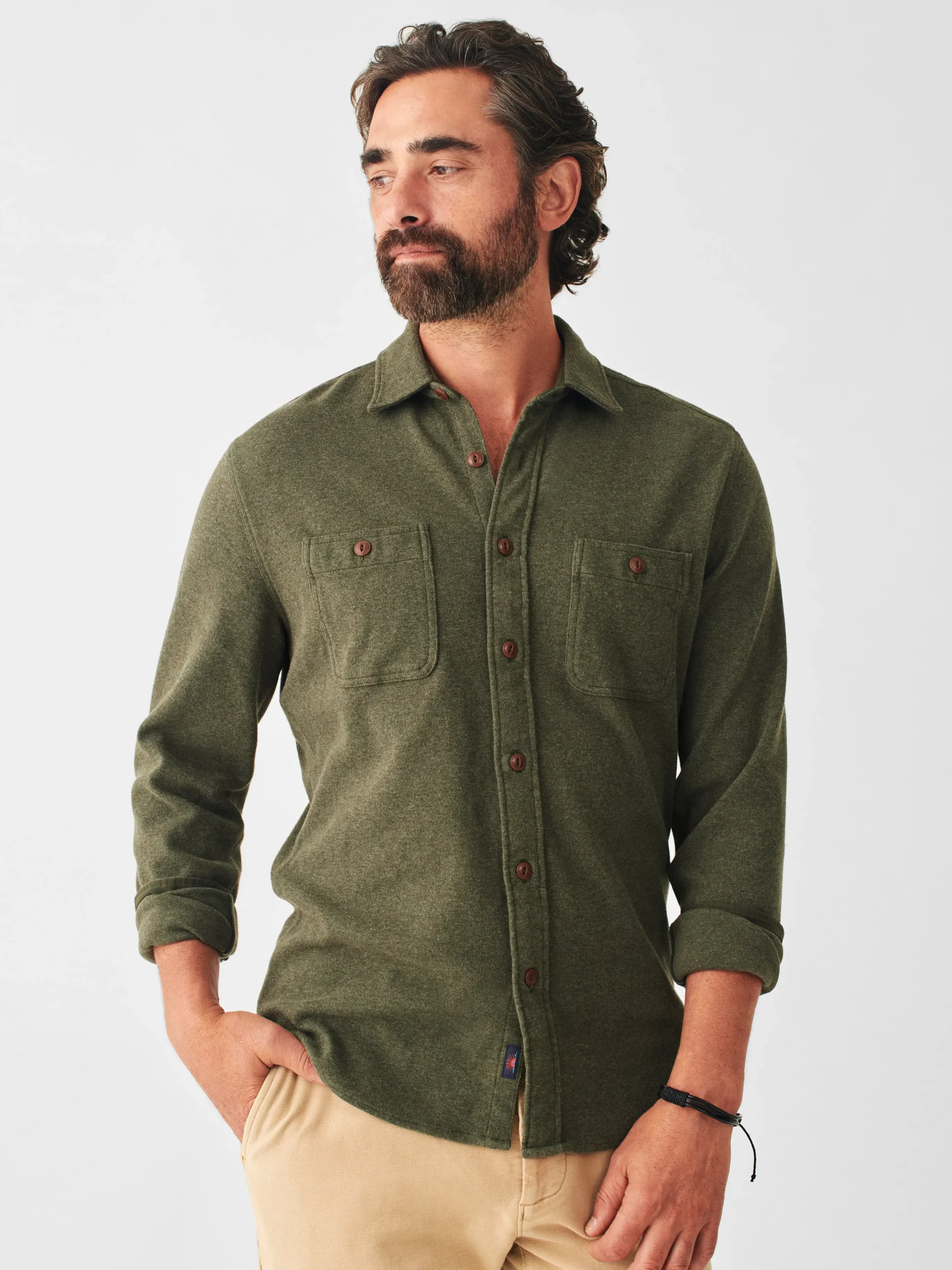 Faherty Brand Shirts*Knit Alpine Shirt -