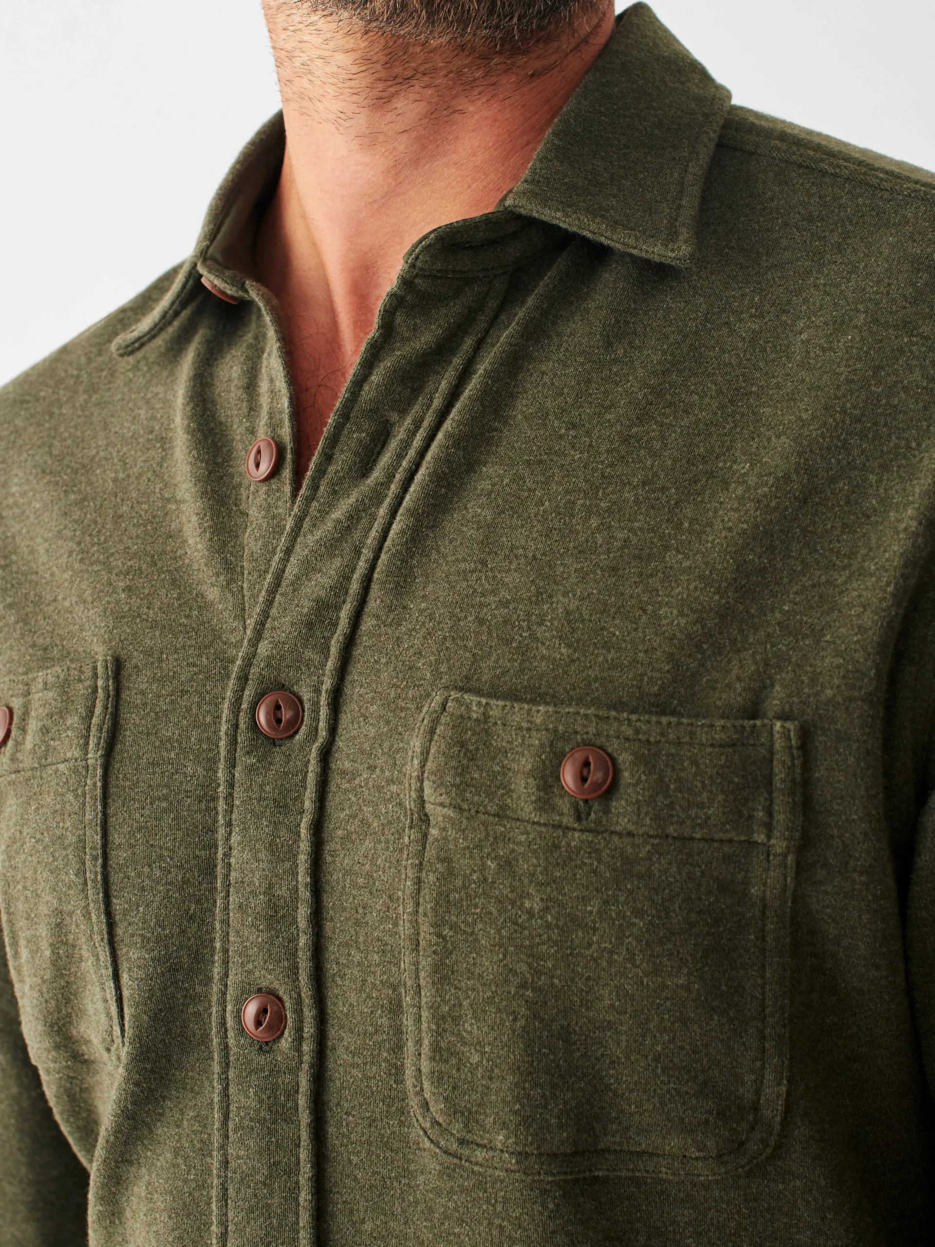 Faherty Brand Shirts*Knit Alpine Shirt -