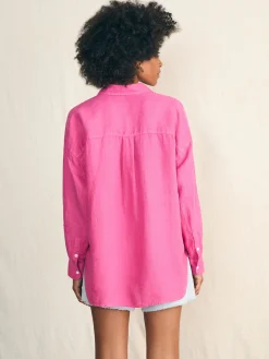Women Faherty Brand Shirts & Tops*Laguna Linen Relaxed Shirt -
