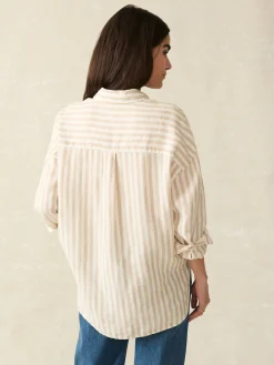 Women Faherty Brand Shirts & Tops*Laguna Linen Relaxed Shirt -