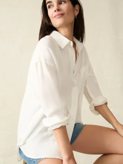 Women Faherty Brand Shirts & Tops*Laguna Linen Relaxed Shirt -