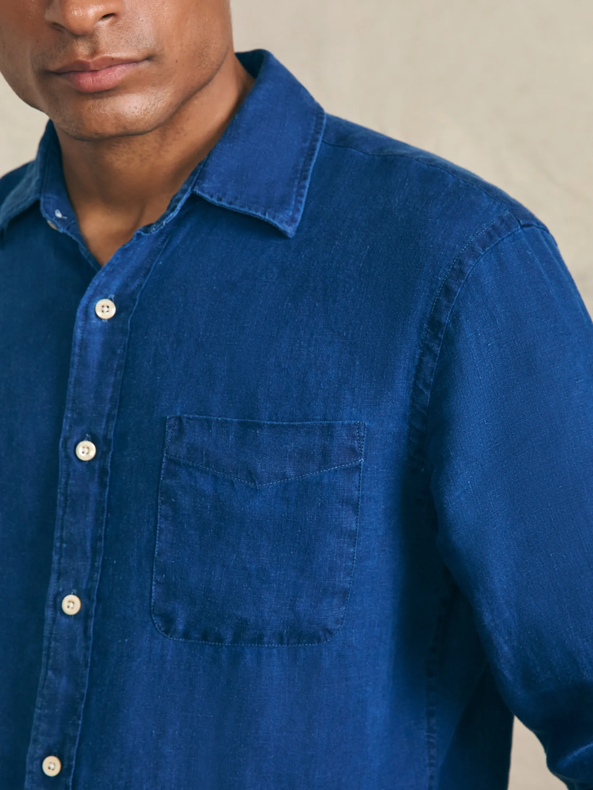Faherty Brand Shirts*Laguna Linen Shirt -