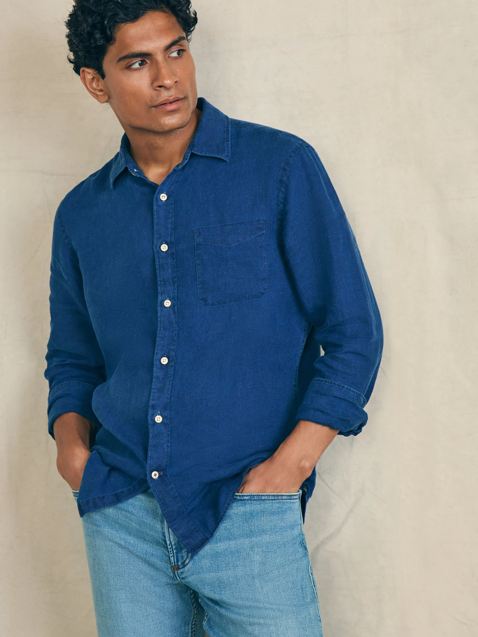 Faherty Brand Shirts*Laguna Linen Shirt -
