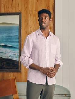 Faherty Brand Shirts*Laguna Linen Shirt -