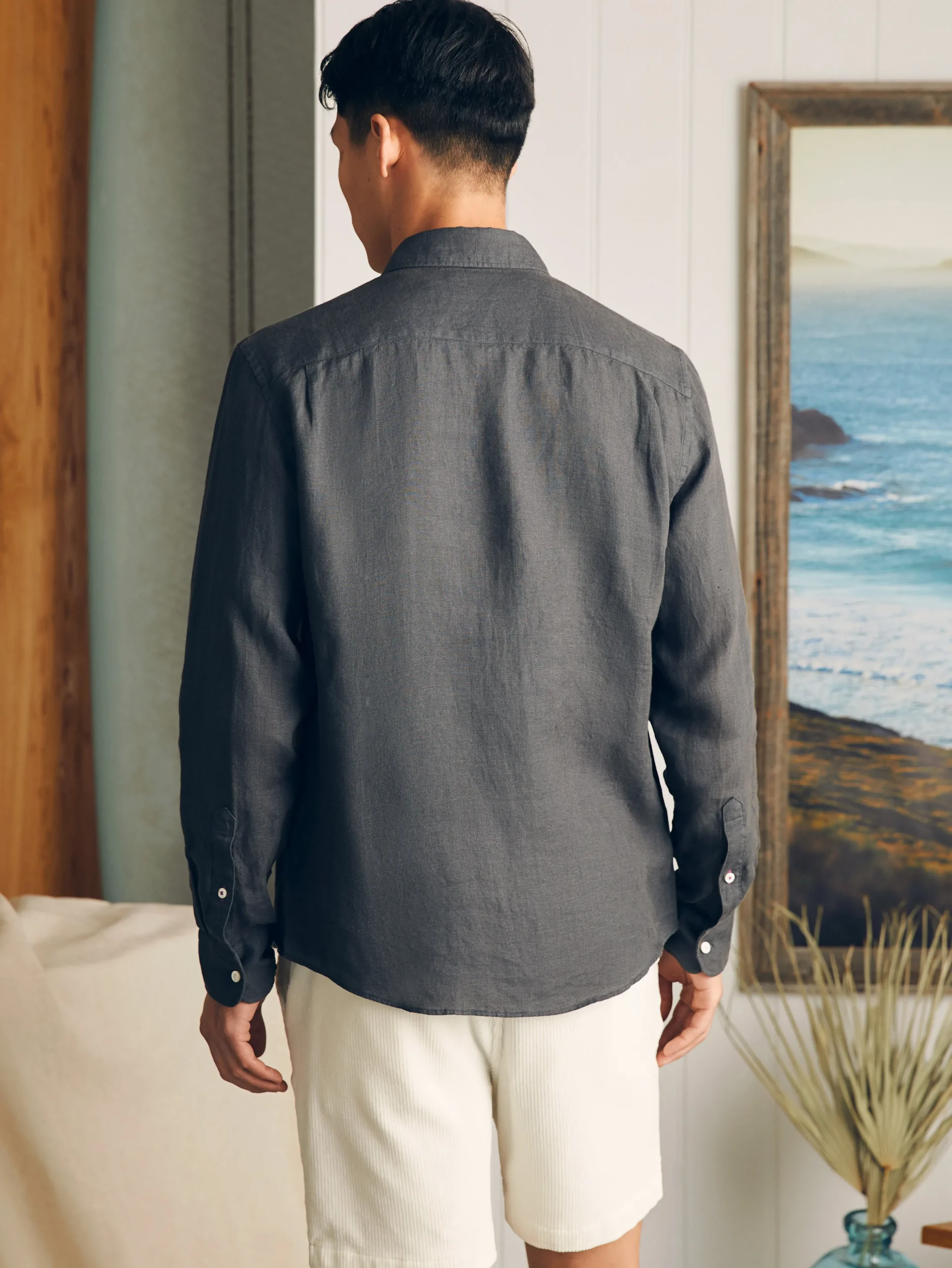 Faherty Brand Shirts*Laguna Linen Shirt -