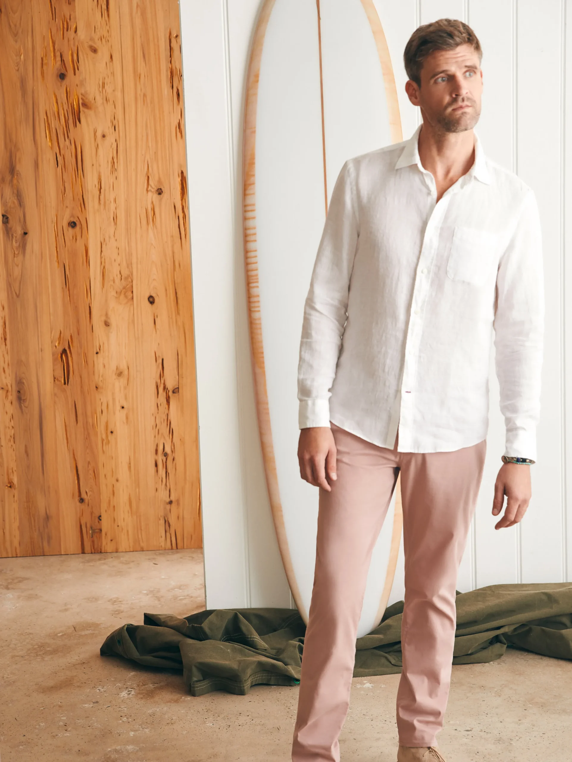 Faherty Brand Shirts*Laguna Linen Shirt -