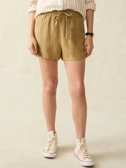Women Faherty Brand Shorts & Skirts*Laguna Linen Tie Waist Short -