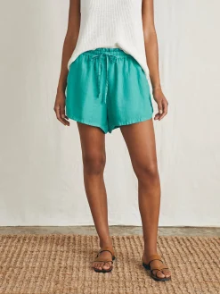 Women Faherty Brand Shorts & Skirts*Laguna Linen Tie Waist Short -