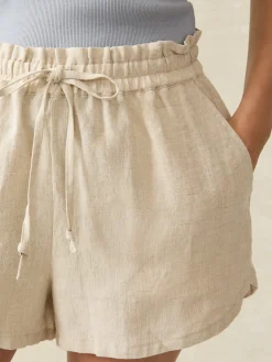 Women Faherty Brand Shorts & Skirts*Laguna Linen Tie Waist Short -