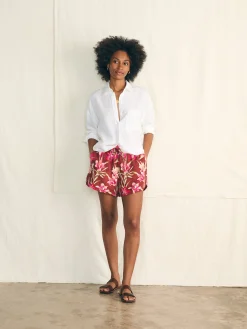 Women Faherty Brand Shorts & Skirts*Laguna Linen Tie Waist Short -