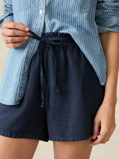 Women Faherty Brand Shorts & Skirts*Laguna Linen Tie Waist Short -