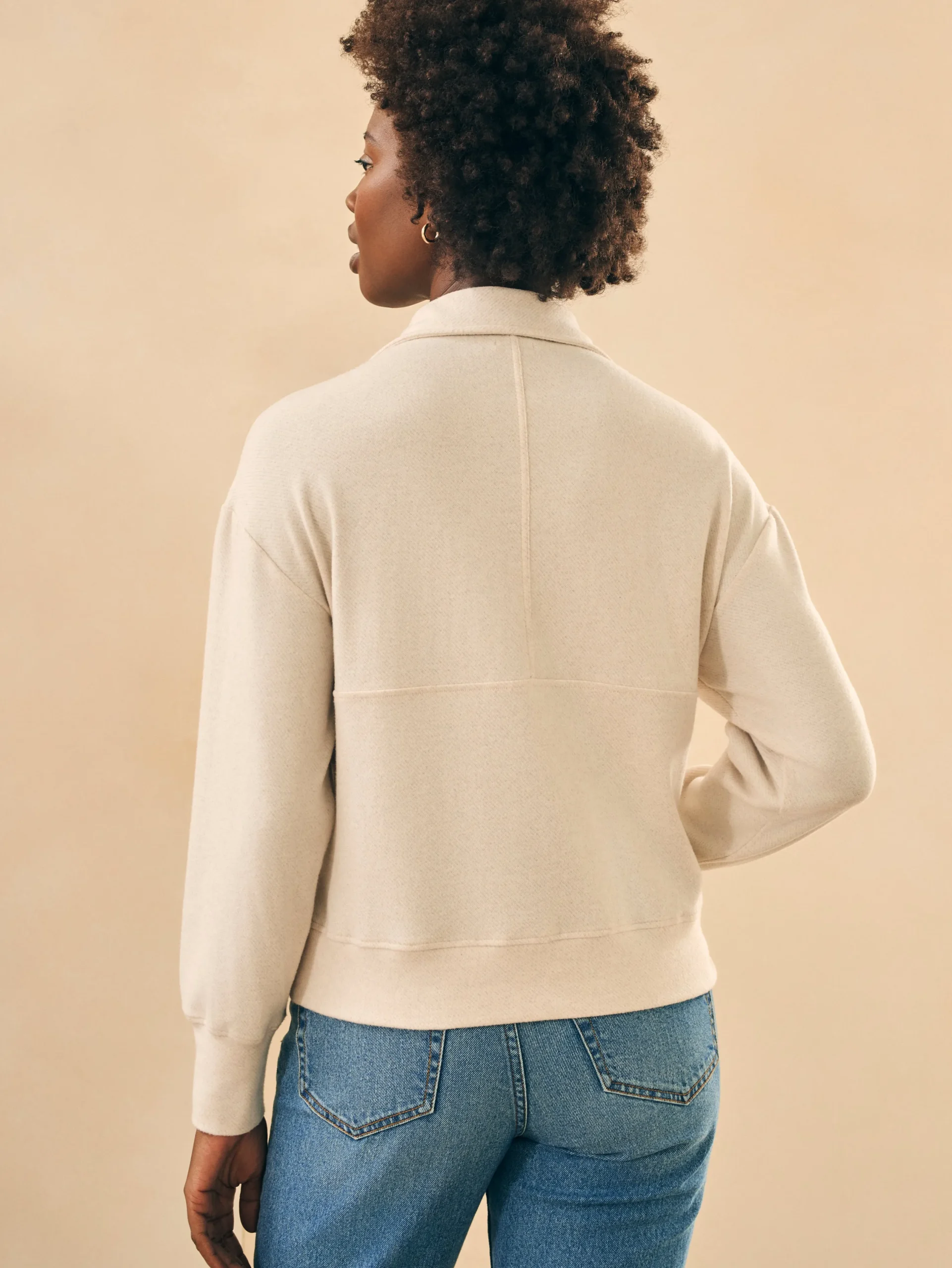Women Faherty Brand Hoodies & Sweatshirts*Legend™ Lounge Half Zip Sweatshirt -