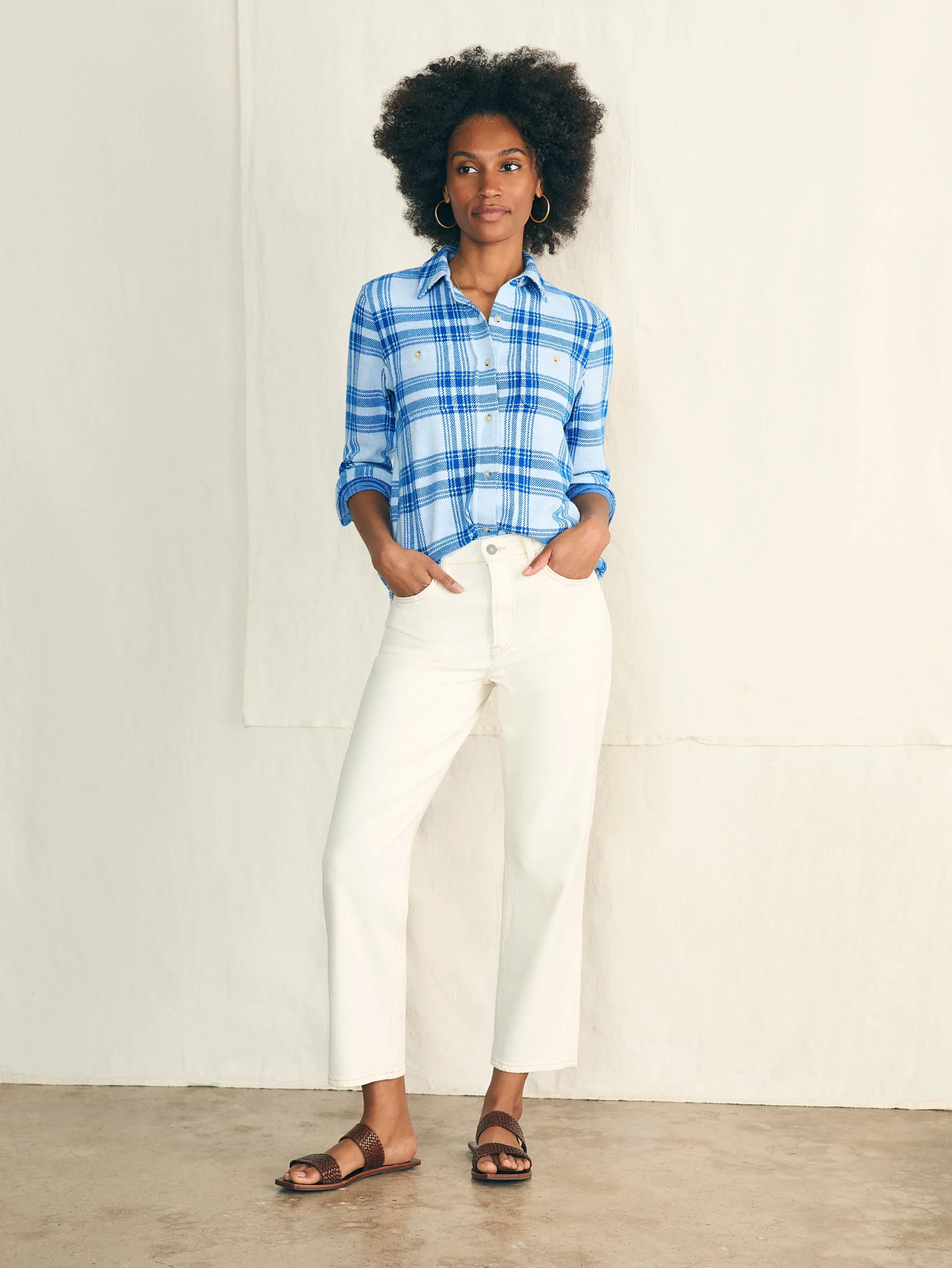 Women Faherty Brand Shirts & Tops*Legend™ Sweater Shirt -