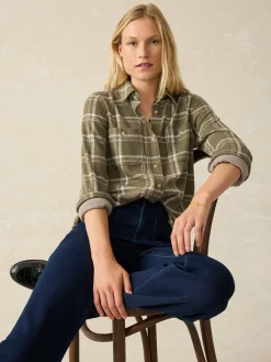 Women Faherty Brand Shirts & Tops*Legend™ Sweater Shirt -