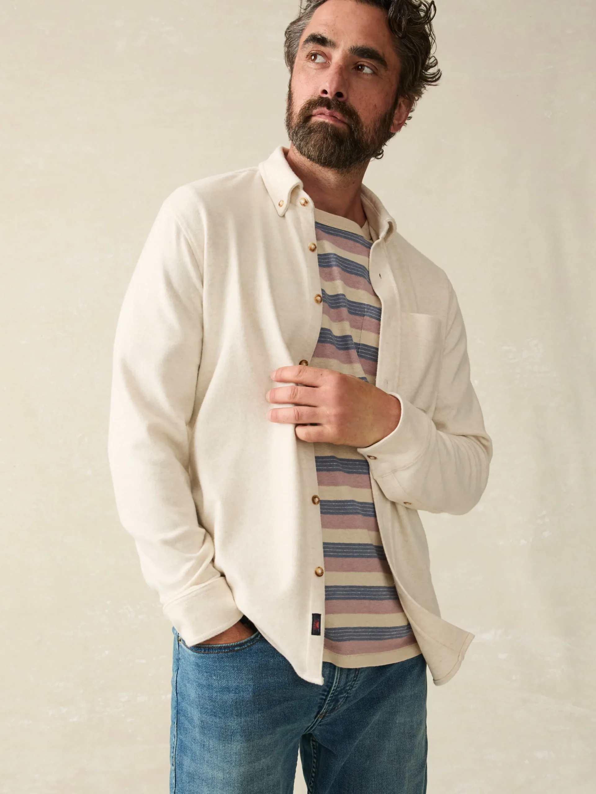 Faherty Brand Shirts*Legend™ Sweater Shirt (Single Pocket) -