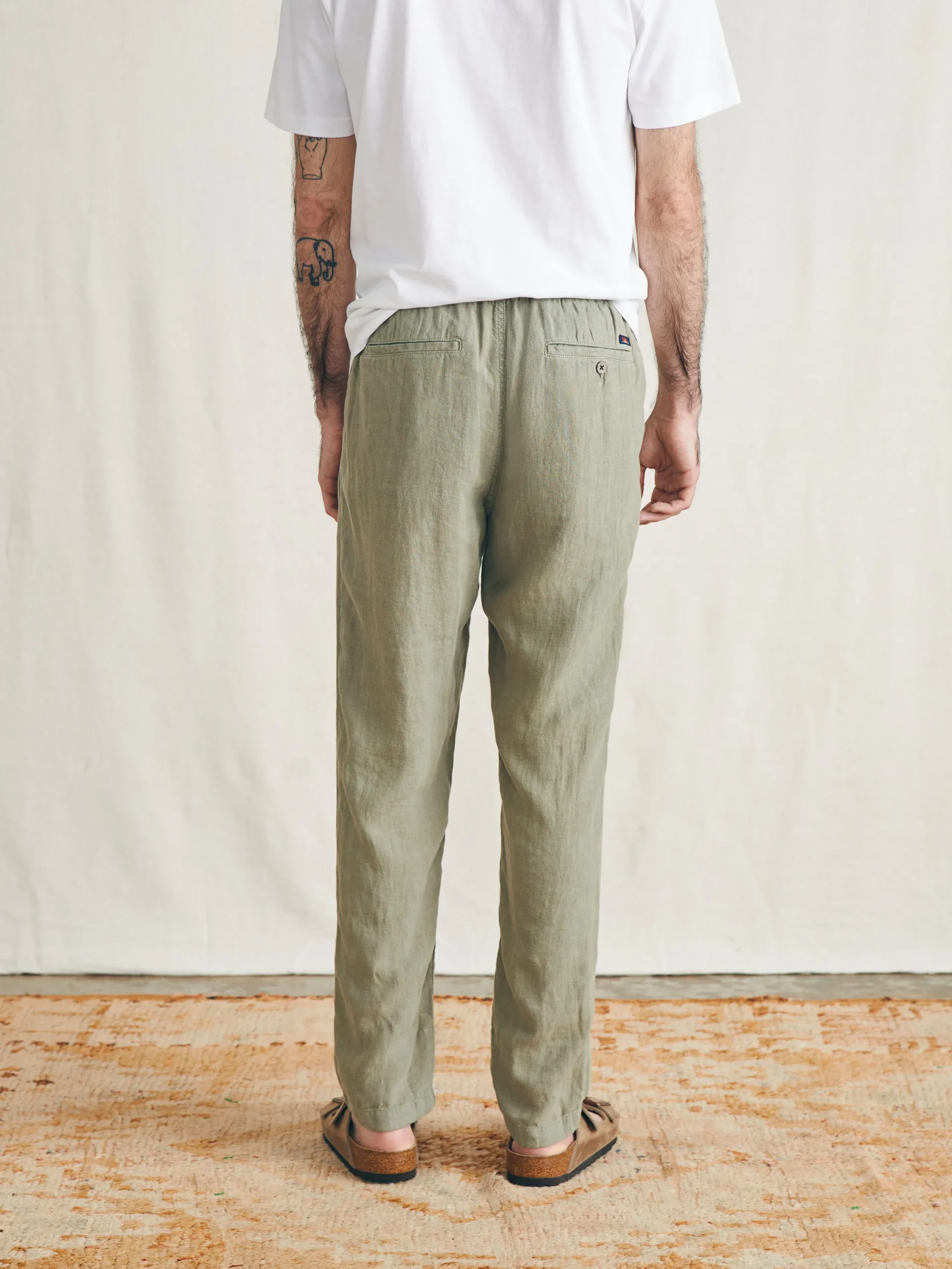 Faherty Brand Pants*Linen Drawstring Pant -