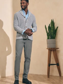 Faherty Brand Sweaters*Marled Cotton Cardigan -