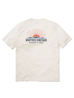 Faherty Brand T-Shirts & Henleys*Martha's Vineyard Short-Sleeve Crew T-Shirt -