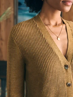 Women Faherty Brand Sweaters*Miramar Linen Cardigan -