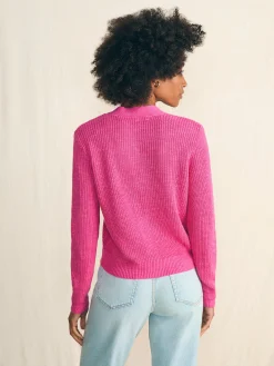 Women Faherty Brand Sweaters*Miramar Linen Cardigan -