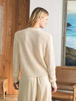 Women Faherty Brand Sweaters*Miramar Linen Cardigan -
